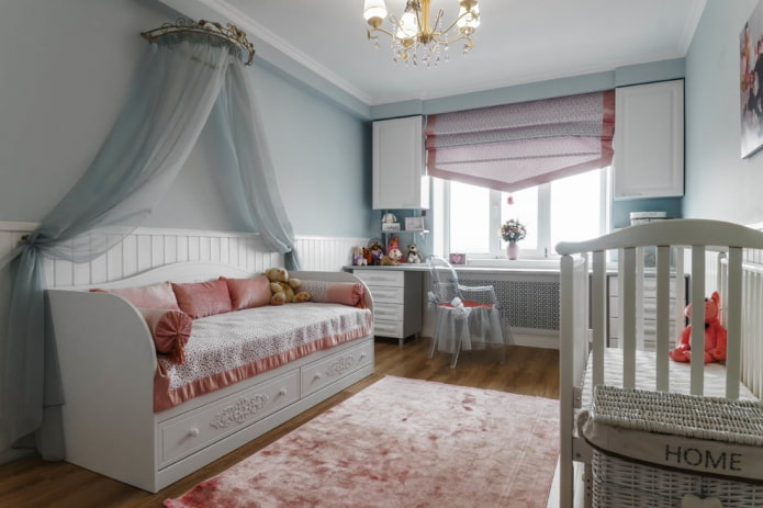 projeto de quarto para duas meninas de diferentes idades 