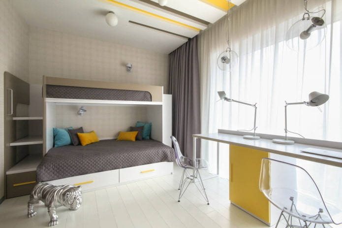 projeto de quarto para dois adolescentes
