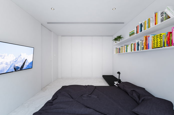 quarto para um adolescente no estilo minimalista