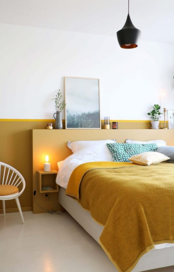design de cama brilhante