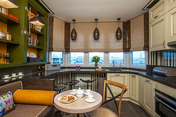 cortinas marrons