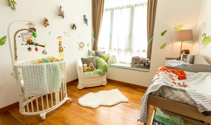 cortinas curtas com ganchos no interior