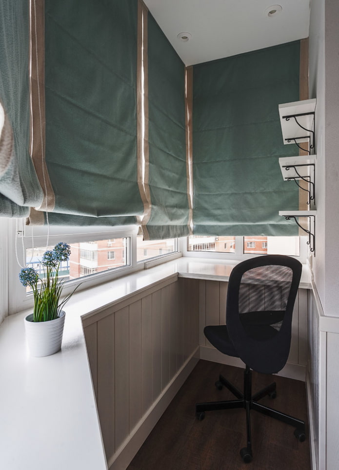 cortinas curtas na varanda