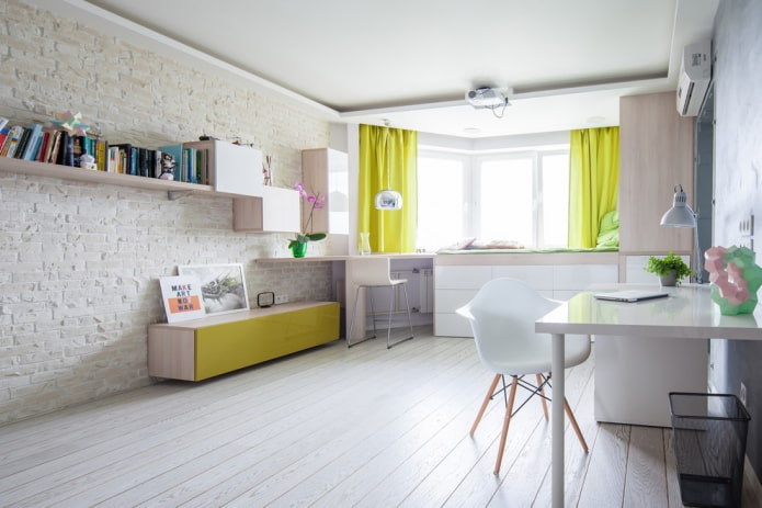 cortinas curtas em um estilo moderno