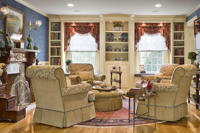 cortinas curtas em estilo inglês