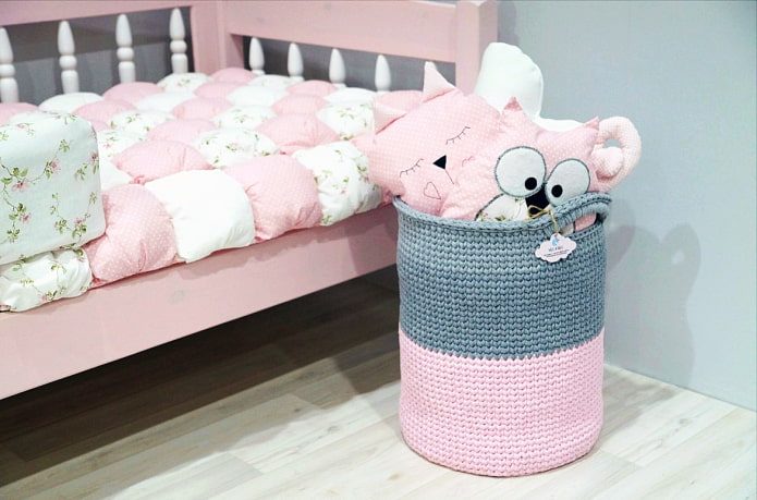 Cesta no quarto do bebê