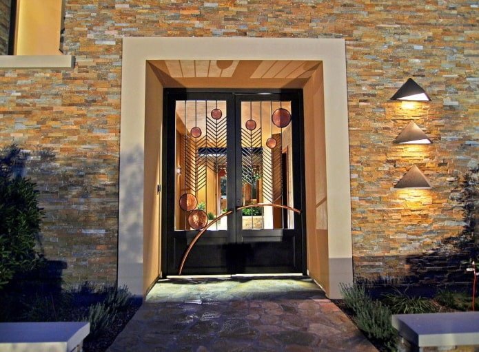 porta forjada em estilo art déco