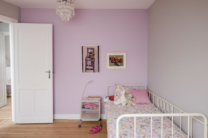 cama infantil forjada no interior