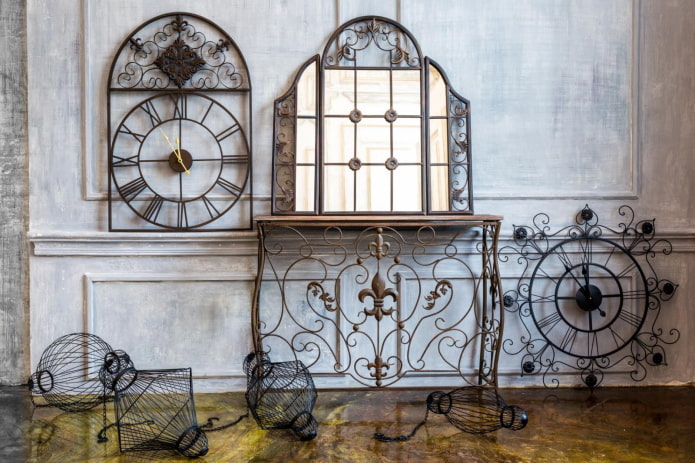 decoração forjada para a casa