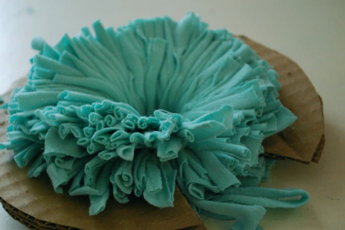 Formando um pompom