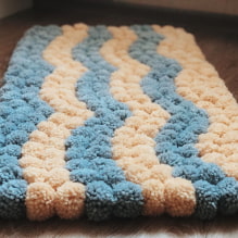 Como fazer um tapete de pom-pom?-7