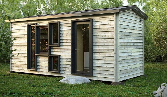 bloco de construção anexo em estilo moderno