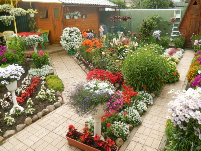 Jardim no terreno