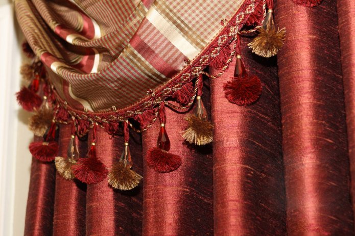 borlas em cortinas