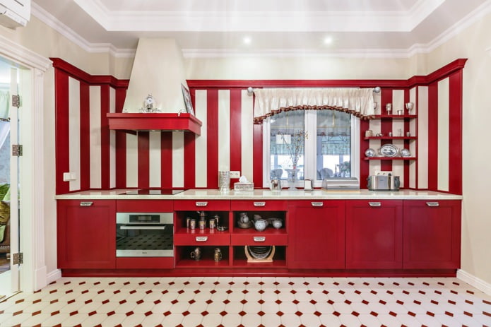 Conjunto vermelho fosco