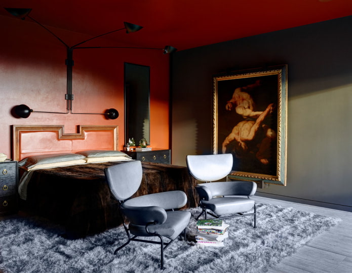quarto em estilo fusão moderno