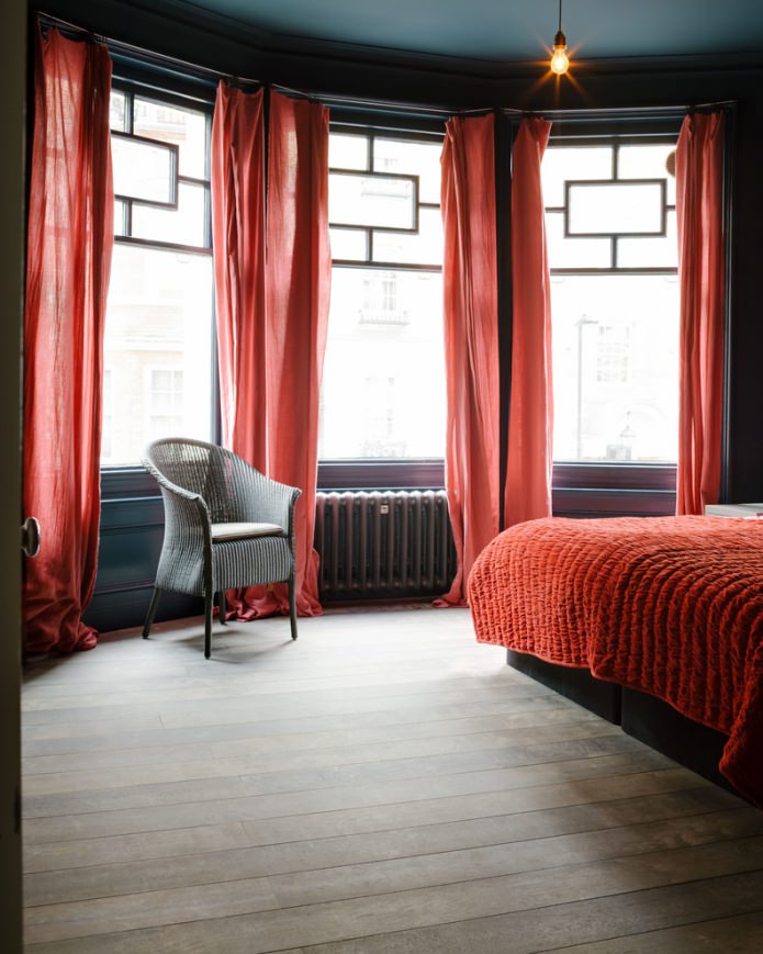 cortinas vermelhas