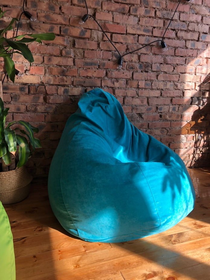 capa de pufe de veludo