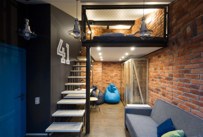 Interior em estilo loft