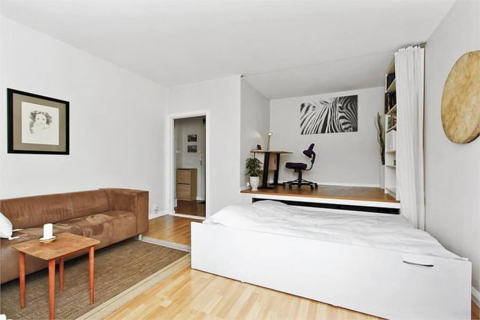 Cama Podium com escritório