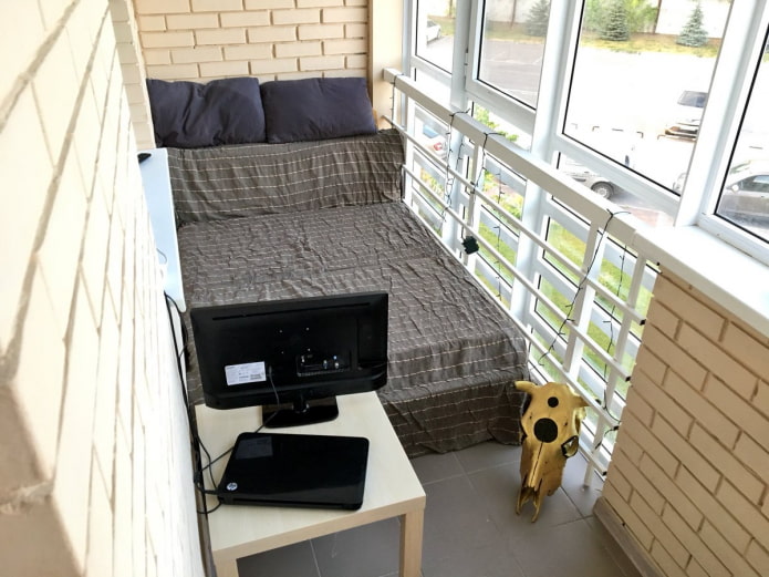quarto na varanda