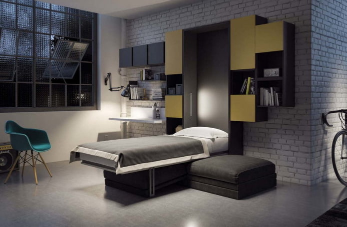 cama de solteiro embutida