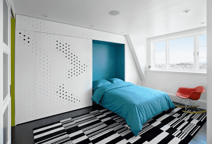 cama embutida estilo loft