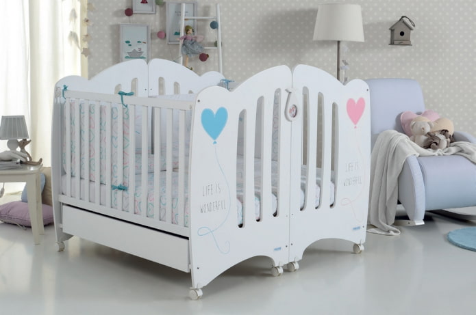 cama para gêmeos no interior