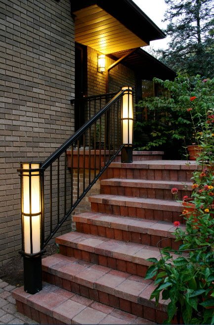 iluminação de extensão de varanda para uma casa