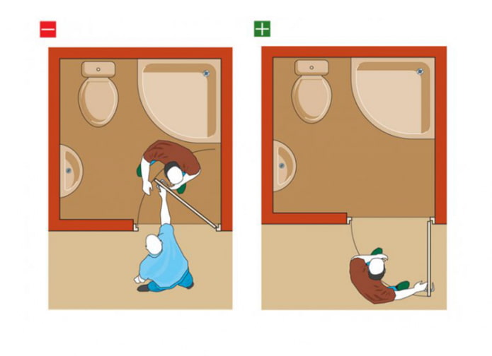 Porta para o banheiro