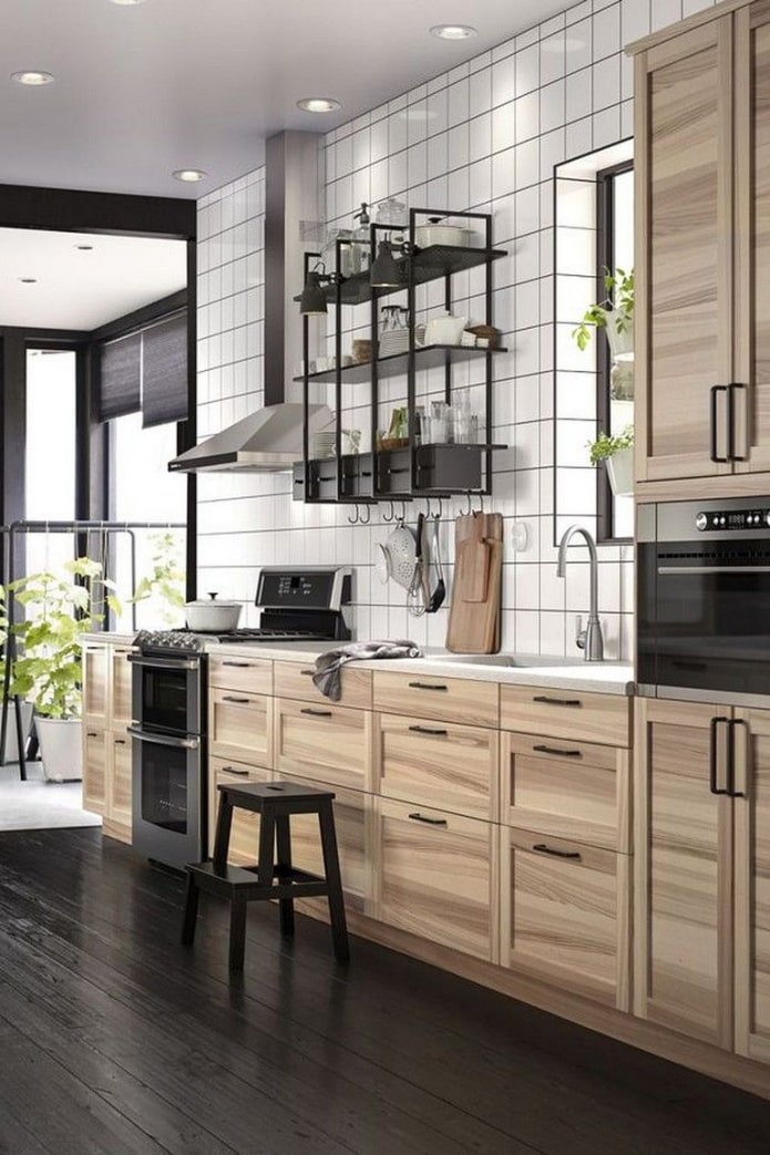 cozinha de madeira maciça ikea