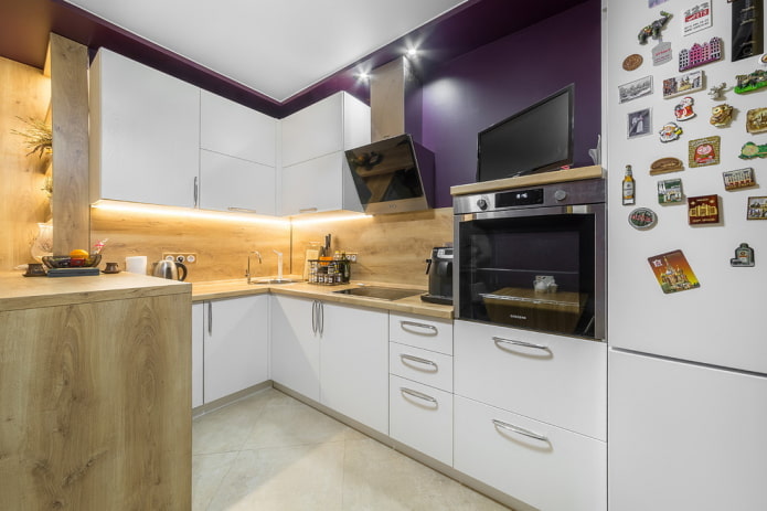 decoração de cozinha em estilo Art Nouveau moderno