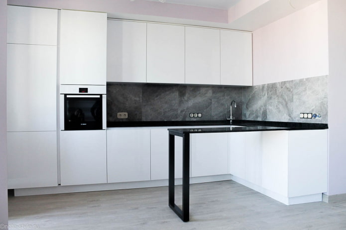 cozinha em estilo minimalista