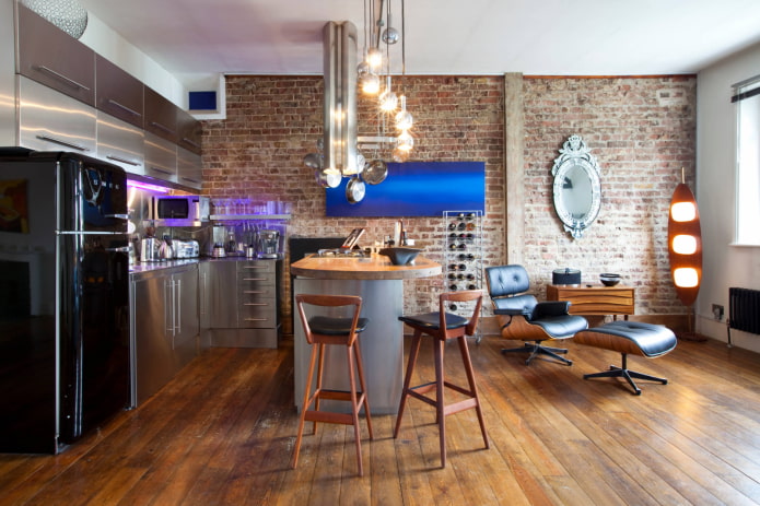 cozinha combinada com sala de estar