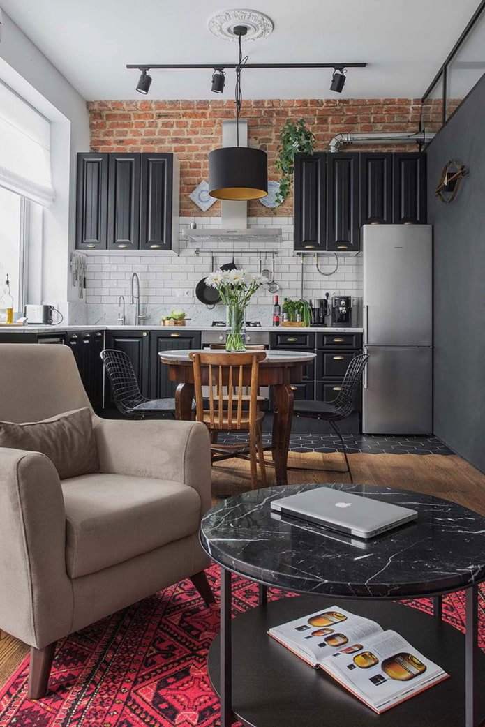 cozinha em estilo loft
