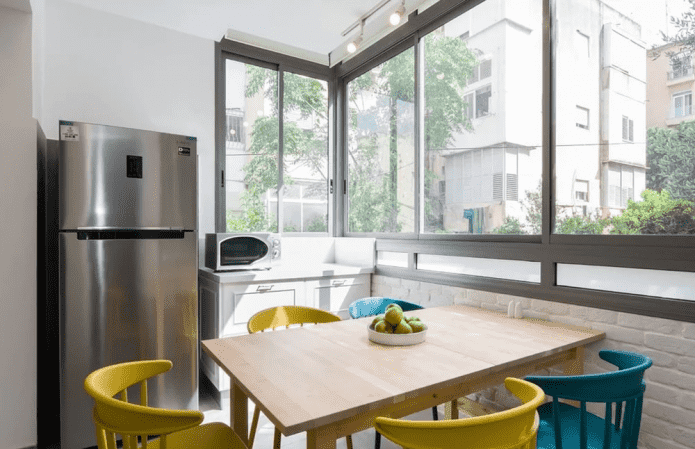 transferência completa da cozinha para a loggia