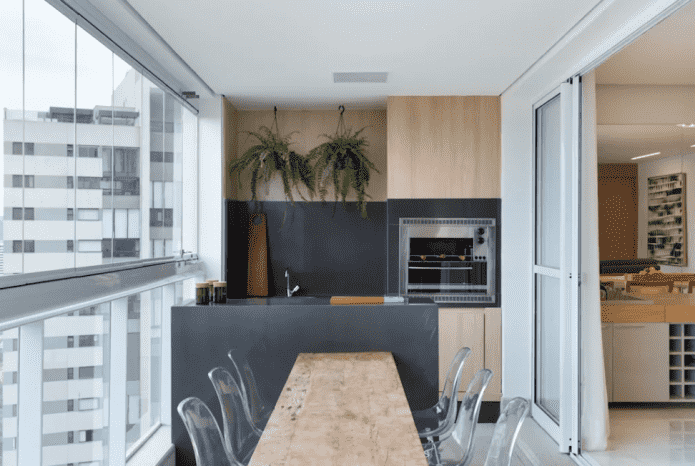 projeto de cozinha na loggia