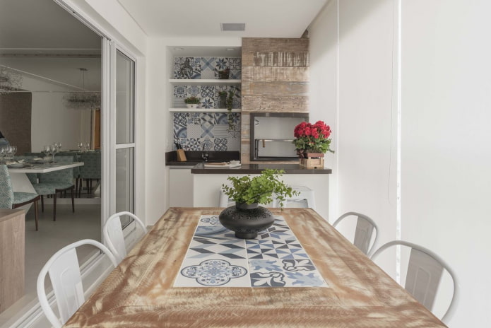 projeto de cozinha na loggia