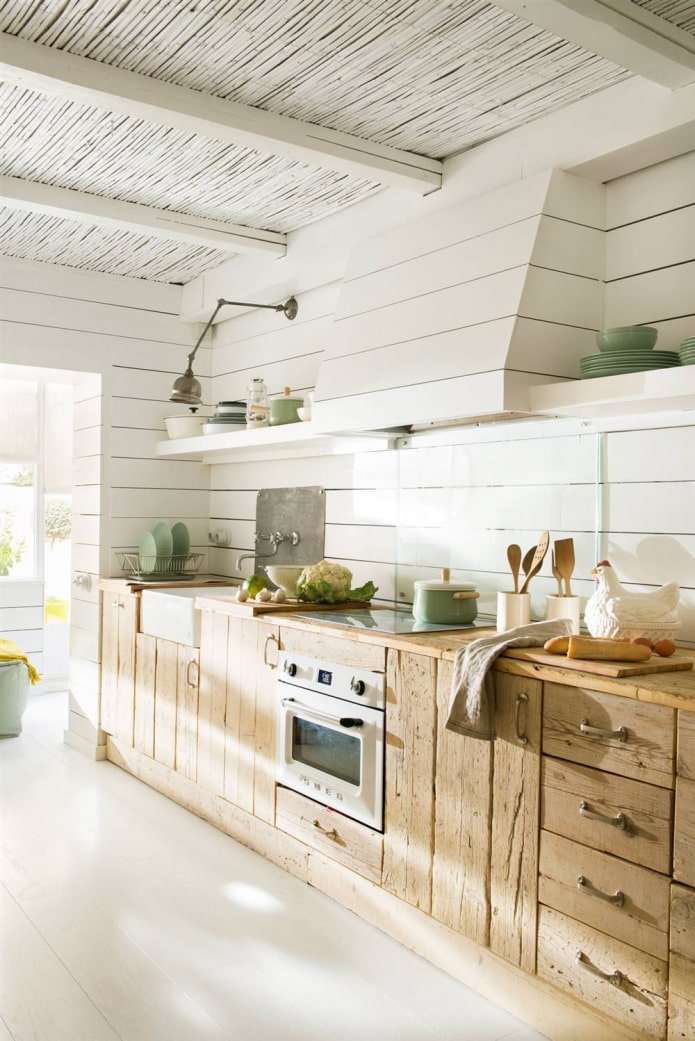 conjunto de móveis de madeira para a dacha