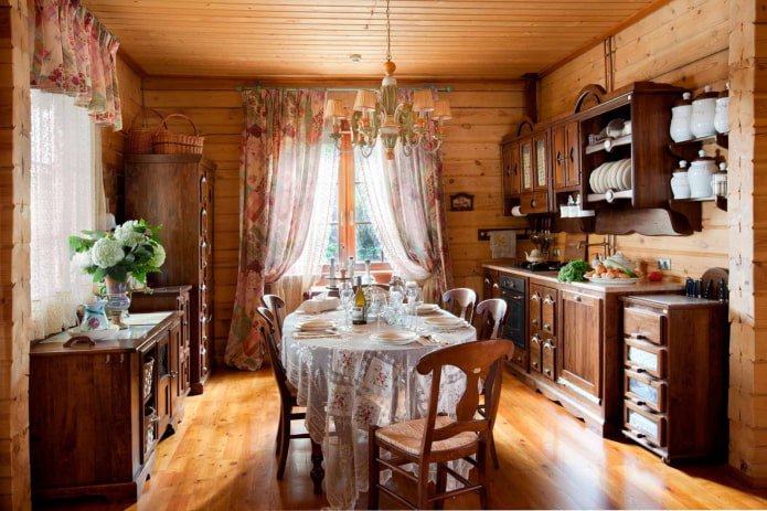 cozinha campestre em estilo clássico