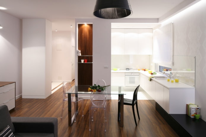 nicho com janela em apartamento de um cômodo