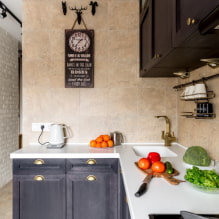 Opções de design de cozinha com uma pia no canto-2