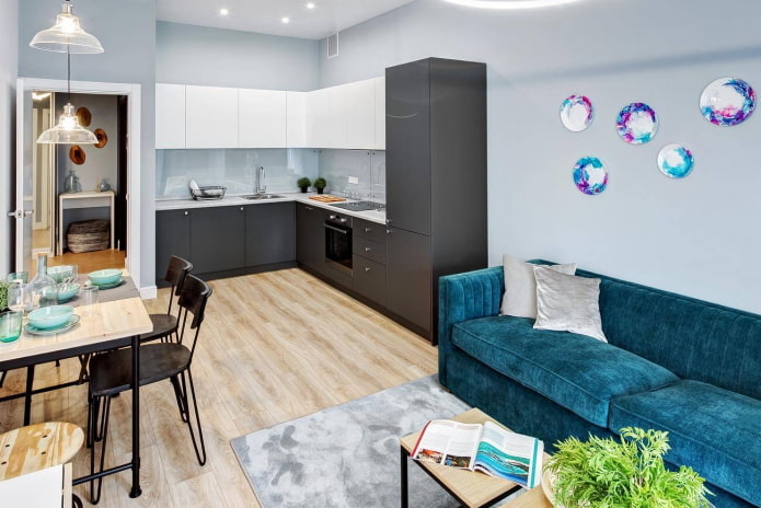 design de interiores de estúdio de cozinha