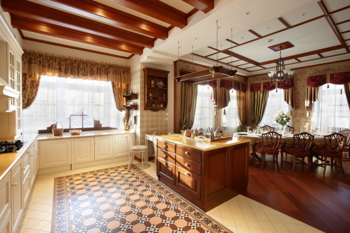 decoração de cozinha em estilo inglês
