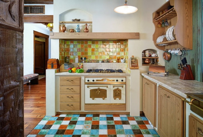 Cozinha em estilo campestre
