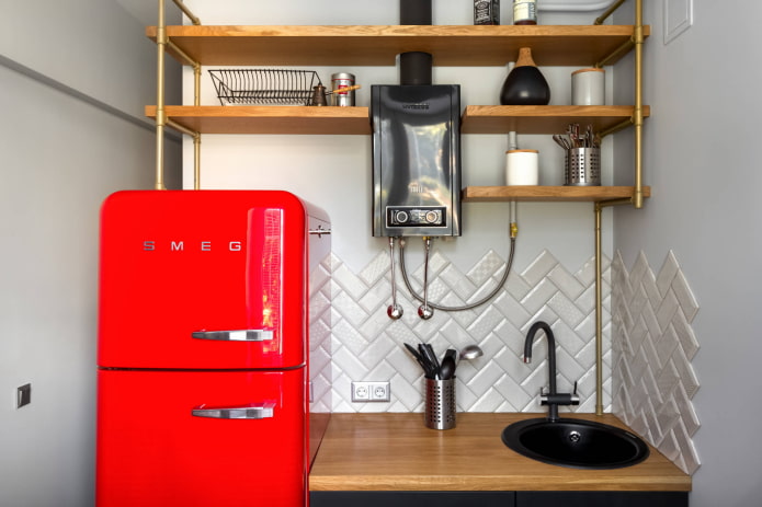 Uma coluna em estilo loft