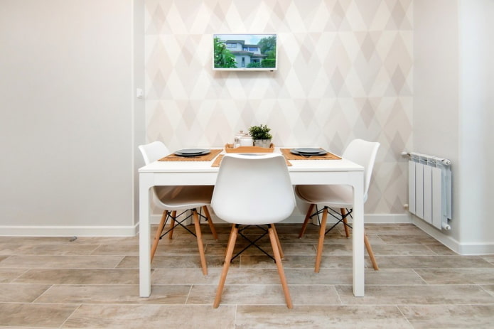 Cadeiras brancas Eames Wood
