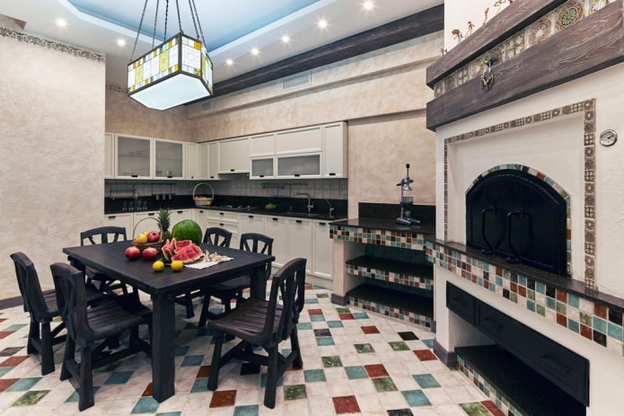 decoração de cozinha em estilo rústico campestre