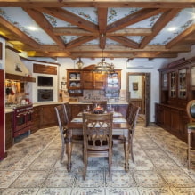 Cozinha em estilo campestre: características, ideias para casa e apartamento-8