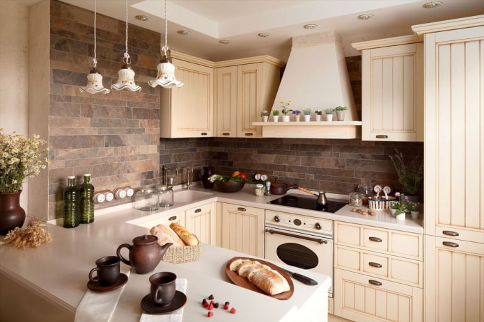 decoração de cozinha em estilo provençal